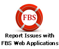 Report Issues with FBS Web Applications 