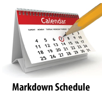 Markdown Schedule