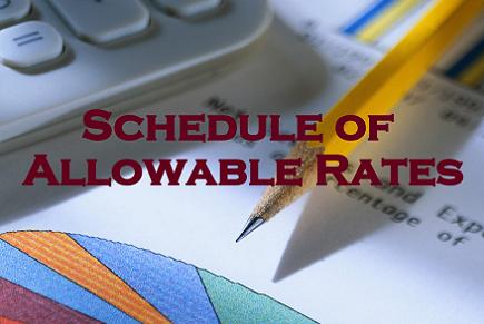 Schedule of Allowable Rates